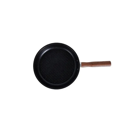 Camping Stekpanna Non-Stick Rostfritt Stål Lättviktsdesign Silver