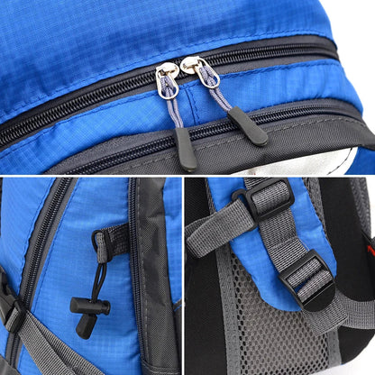 Hiking Backpack Nylon Blue Lightweight & Durable