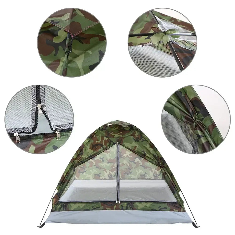 Campingtält Kamouflage för 2 Personer Lättvikts Tält Outdoor finns hos Aktivcamping