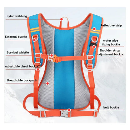 Hydreringsryggsäck med Andningsbart Mesh och Reflexband
