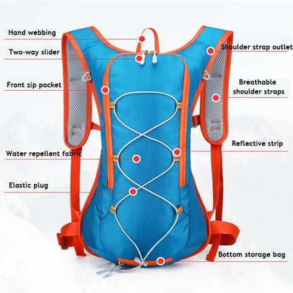 Hydreringsryggsäck med Andningsbart Mesh och Reflexband