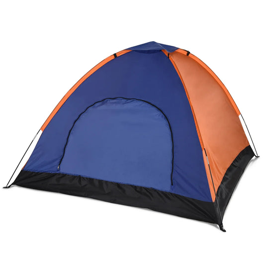 Tält med Regnskydd Blå/Orange Camping Lättvikt 3-4 Personer finns hos Aktivcamping