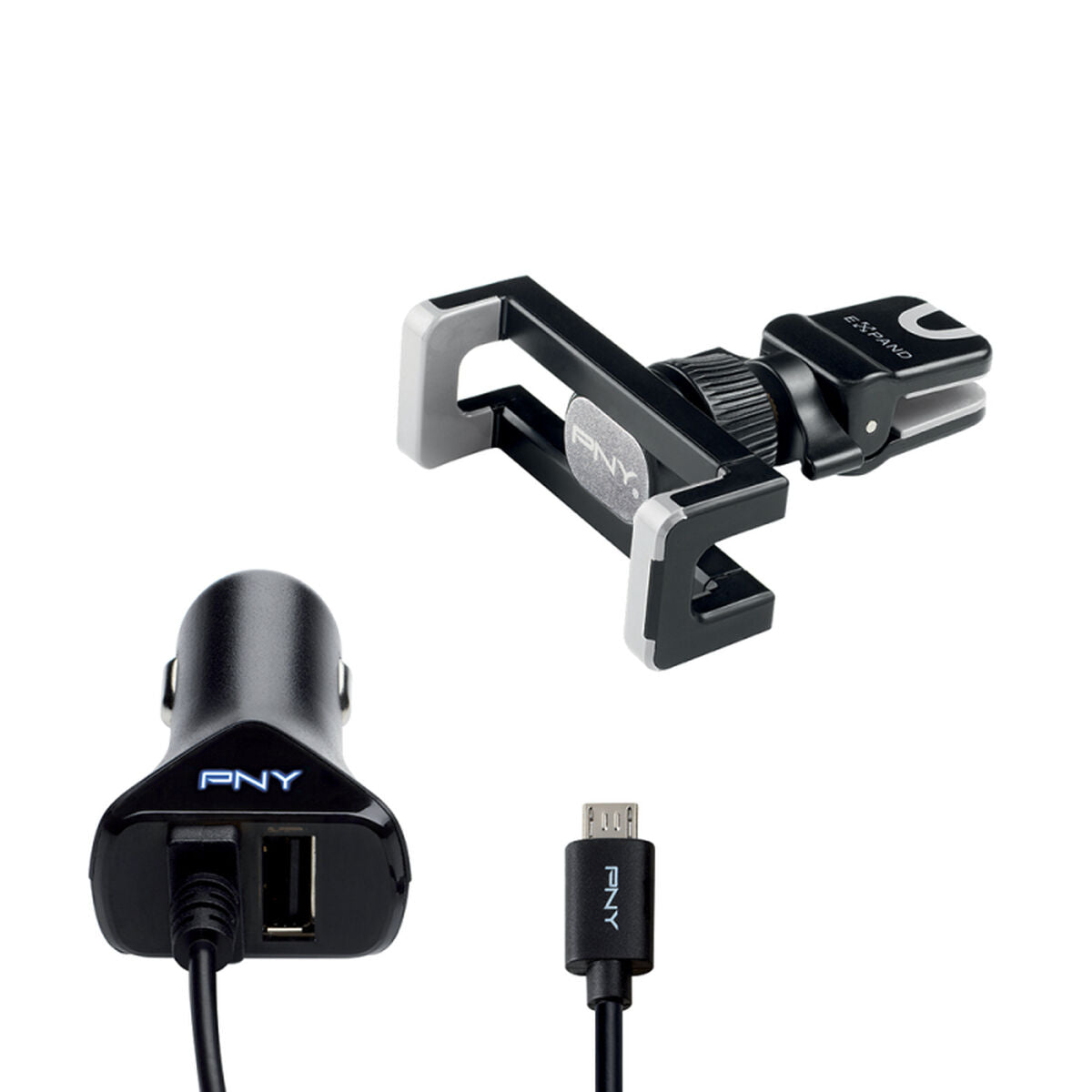 Set med laddare PNY ROAD KIT Svart - finns hos Aktivcamping