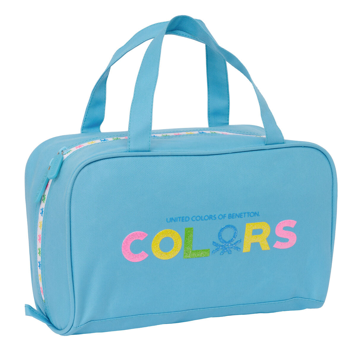 Skolnecessär Benetton Spring Himmelsblå 31 x 14 x 19 cm finns hos Aktivcamping