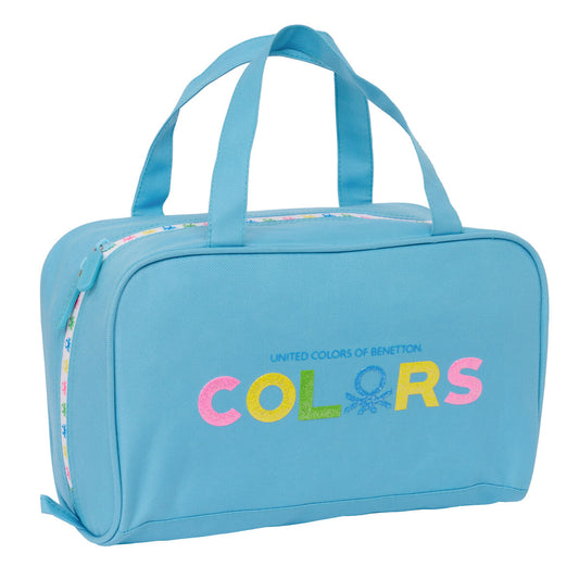 Skolnecessär Benetton Spring Himmelsblå 31 x 14 x 19 cm finns hos Aktivcamping