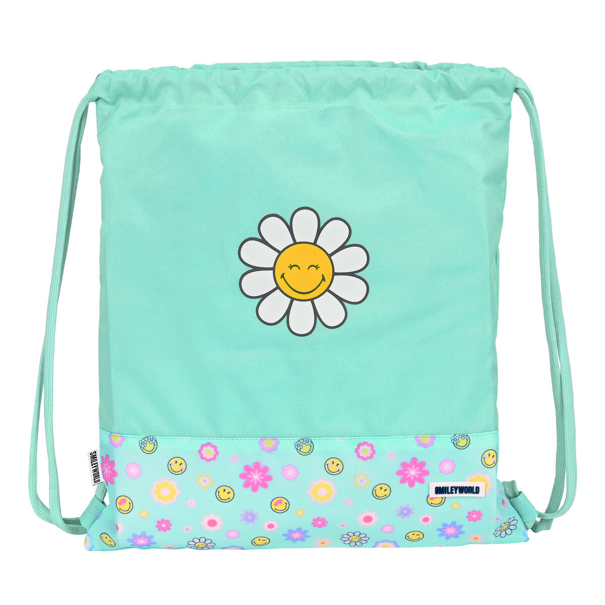 Skopåse med remmar Smiley Summer Fun 35 x 40 x 1 cm finns hos Aktivcamping