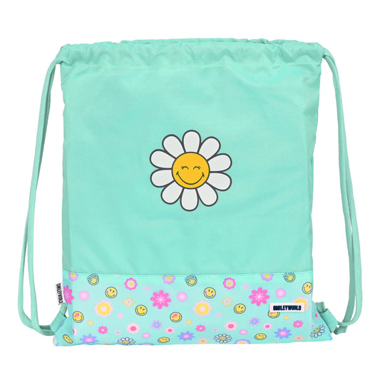 Skopåse med remmar Smiley Summer Fun 35 x 40 x 1 cm finns hos Aktivcamping
