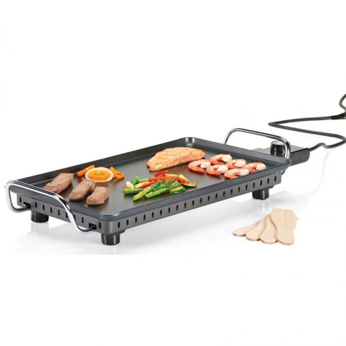 Slät grillplatta Princess 01.102240.01.005 2500 W Svart - finns hos Aktivcamping
