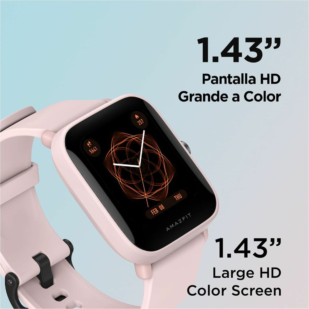 Smartklocka Amazfit Bip U Pro 1,43" GPS Bluetooth Svart Rosa 1,43" finns hos Aktivcamping