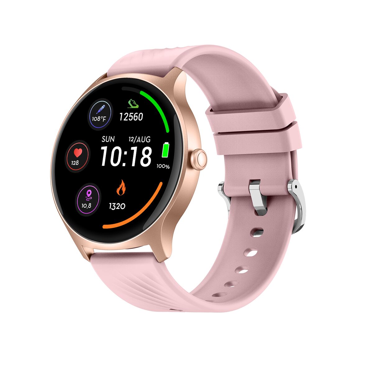 Smartklocka Denver Electronics SWC-387RO Rosa Guldrosa finns hos Aktivcamping