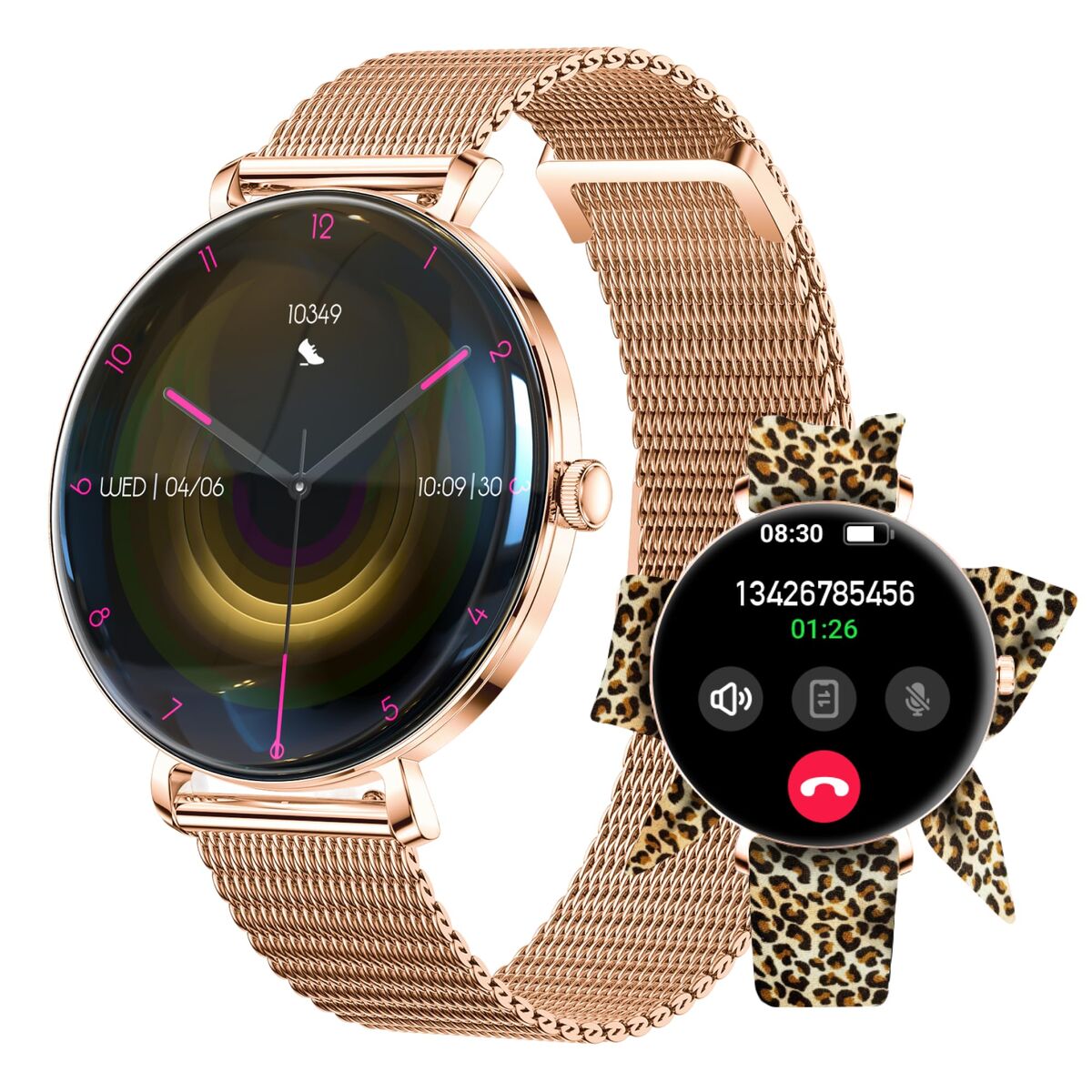 Smartklocka Forever GSM192769 Rosa 1,43" finns hos Aktivcamping