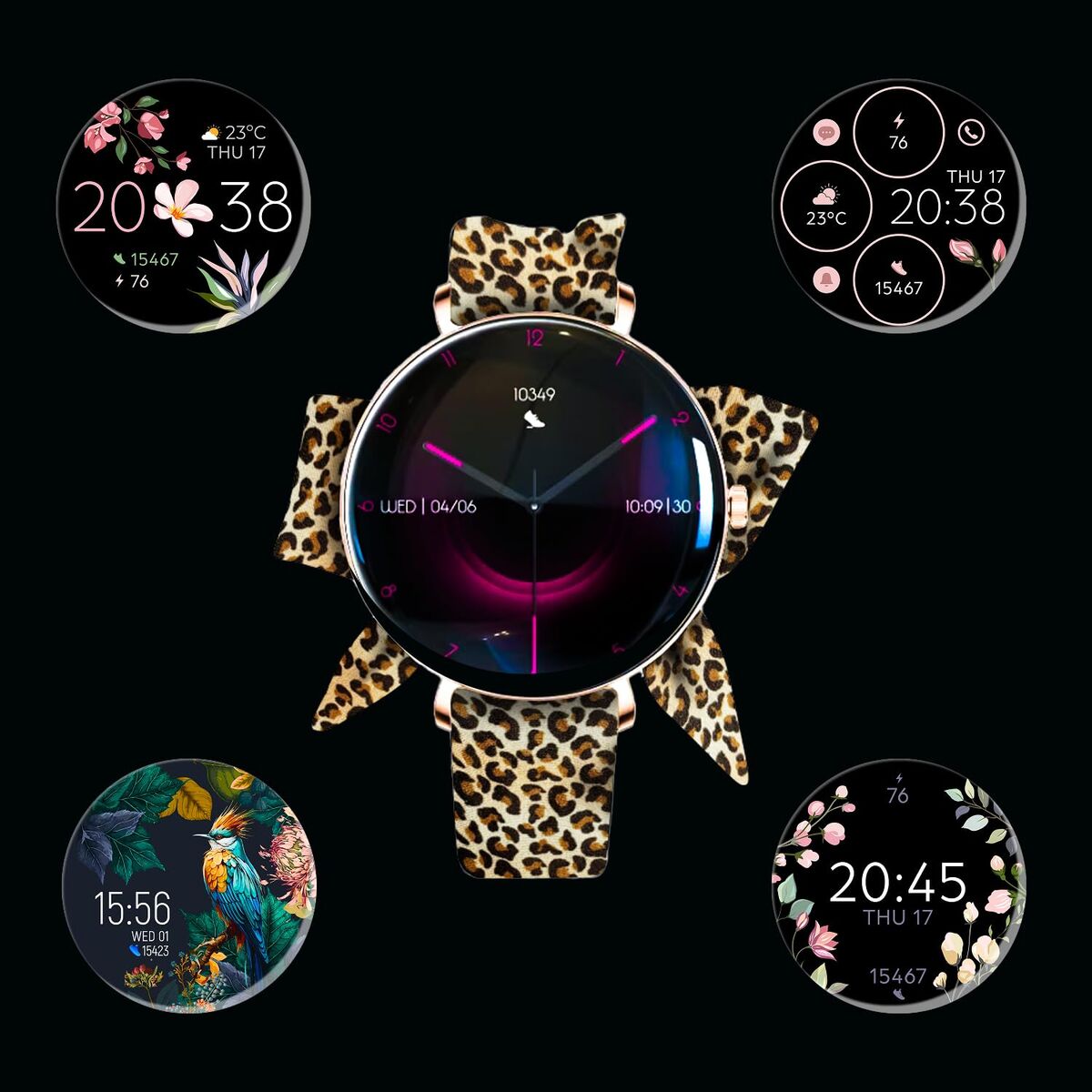 Smartklocka Forever GSM192769 Rosa 1,43" finns hos Aktivcamping