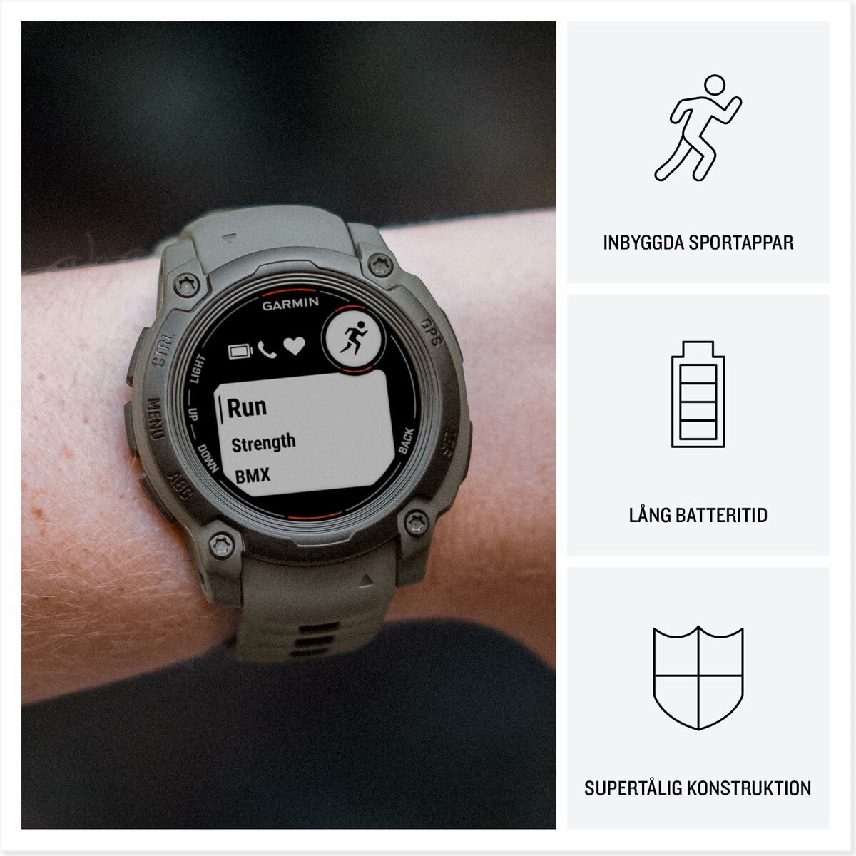 Smartklocka GARMIN 010-02932-00 Svart 1,2" 40 mm finns hos Aktivcamping