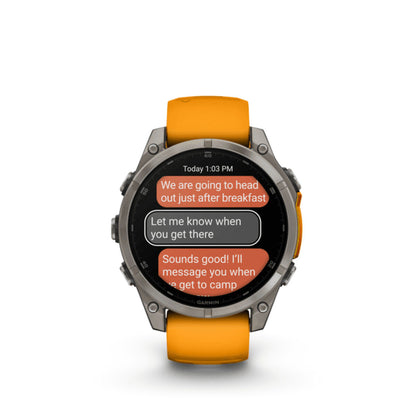 Smartklocka GARMIN Fénix 8 AMOLED Orange 1,4" Ø 46 mm Ø 47 mm finns hos Aktivcamping
