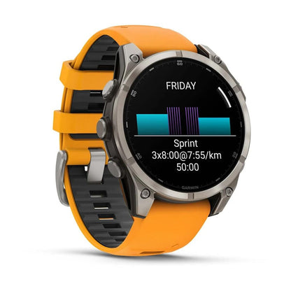 Smartklocka GARMIN Fénix 8 AMOLED Orange 1,4" Ø 46 mm Ø 47 mm finns hos Aktivcamping