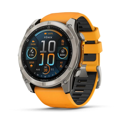 Smartklocka GARMIN Fénix 8 AMOLED Orange 1,4" Ø 50 mm finns hos Aktivcamping