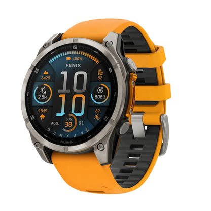 Smartklocka GARMIN Fénix 8 AMOLED Orange 1,4" Ø 50 mm finns hos Aktivcamping