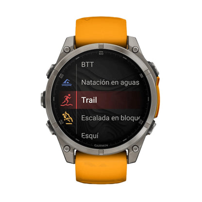 Smartklocka GARMIN Fénix 8 AMOLED Orange 1,4" Ø 50 mm finns hos Aktivcamping