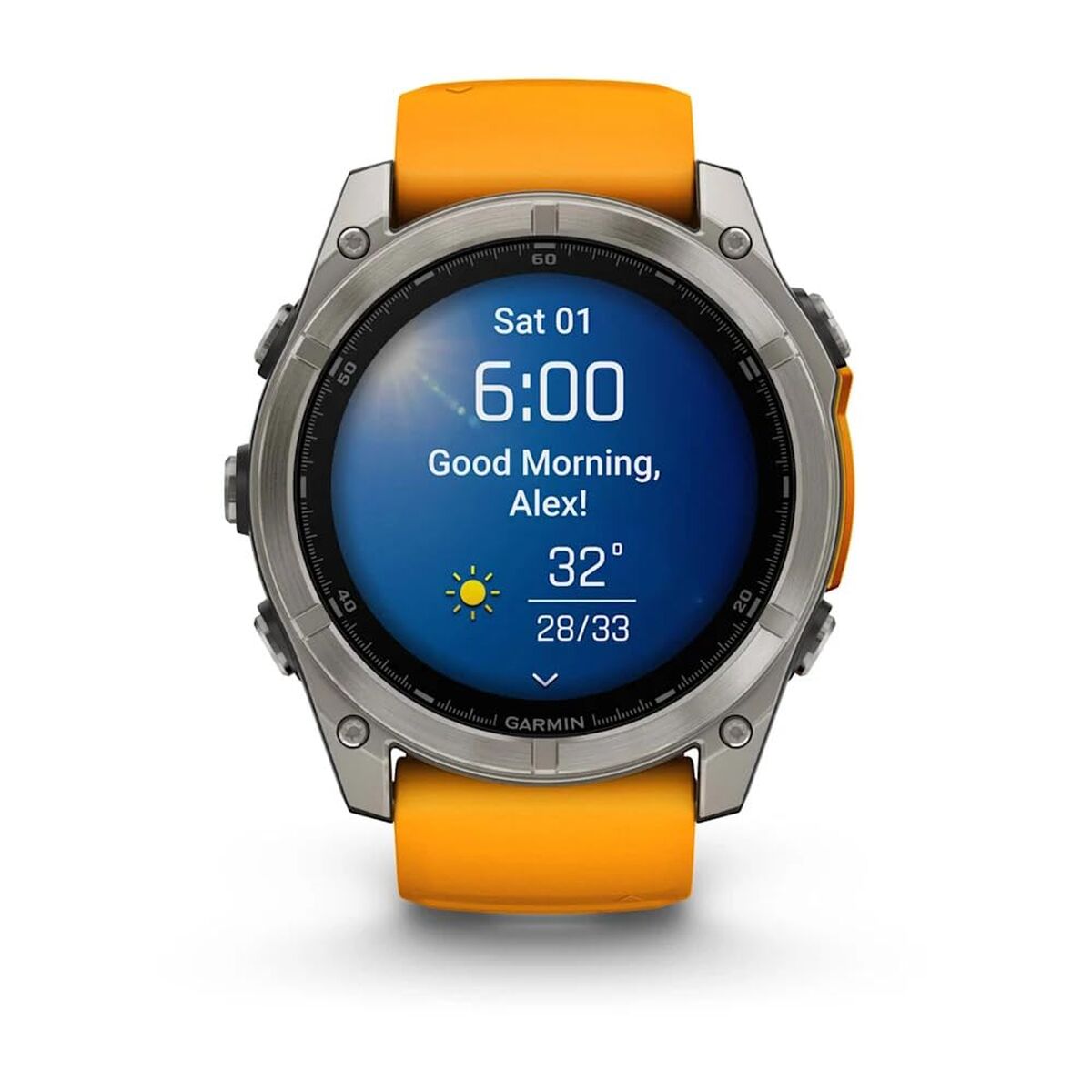Smartklocka GARMIN Fénix 8 AMOLED Orange 1,4" Ø 50 mm finns hos Aktivcamping