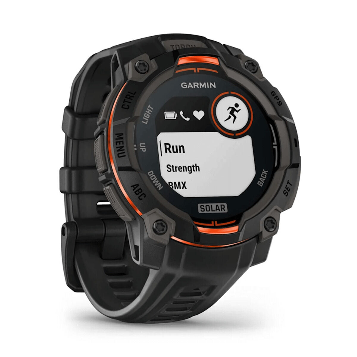 Smartklocka GARMIN Instinct 3 Solar GPS 45mm Svart 0,9" - finns hos Aktivcamping