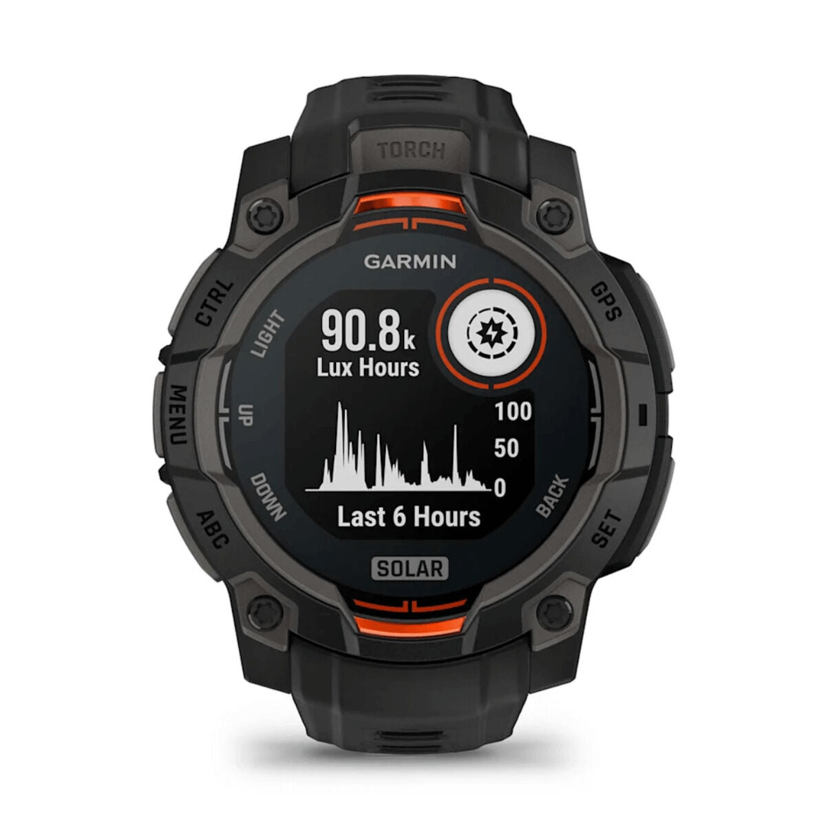 Smartklocka GARMIN Instinct 3 Solar GPS 50mm Svart 1,3" - finns hos Aktivcamping