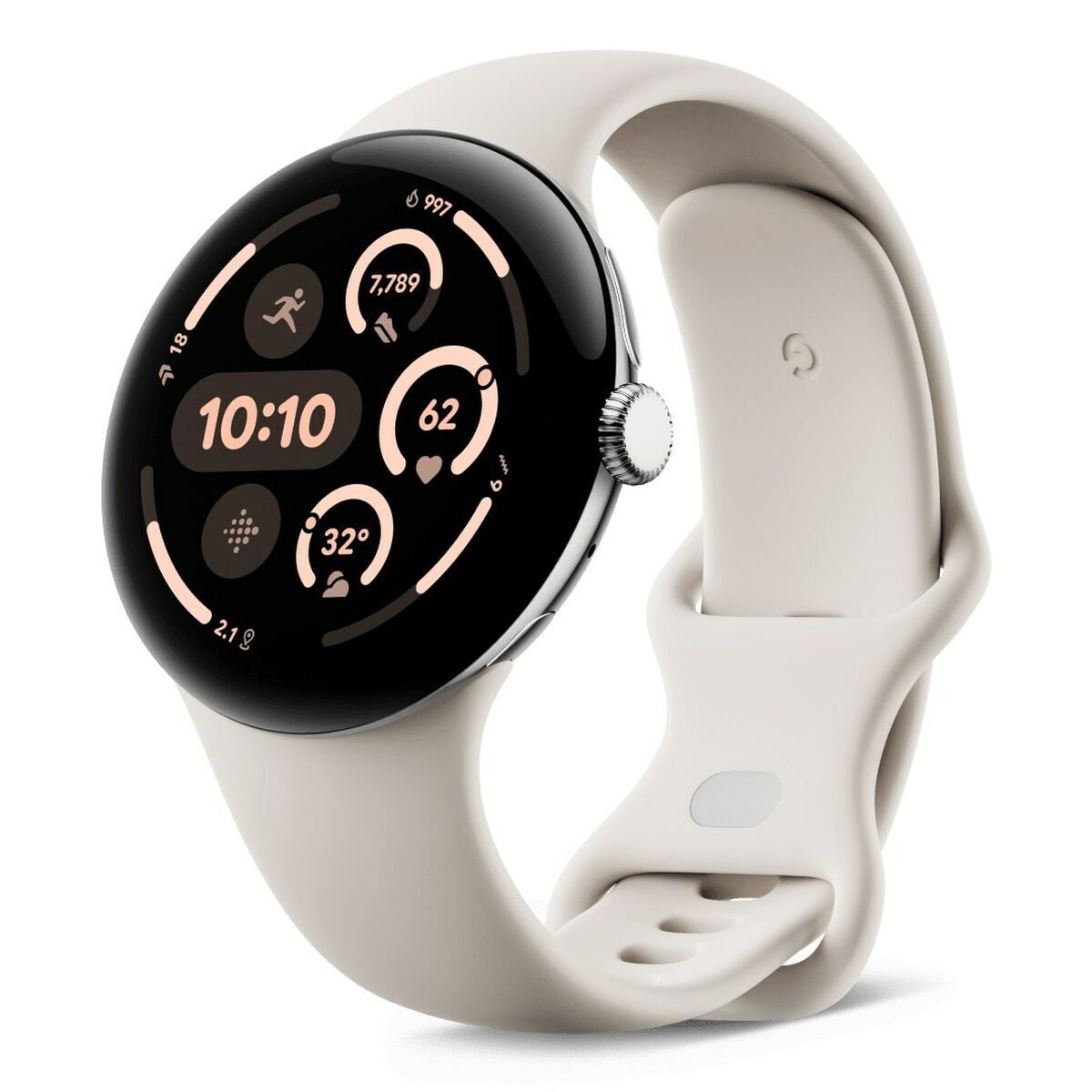 Smartklocka Google GA05283-DE Vit 1,4" 45 mm finns hos Aktivcamping