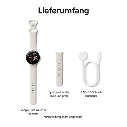 Smartklocka Google GA05283-DE Vit 1,4" 45 mm finns hos Aktivcamping