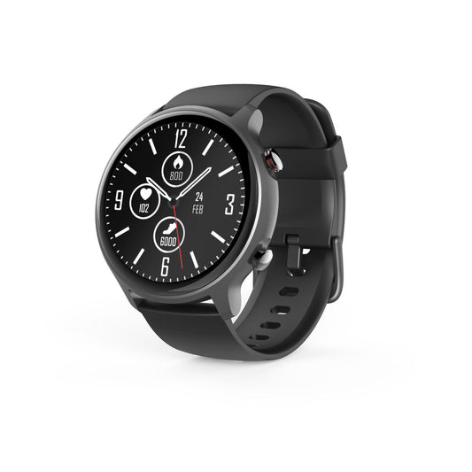 Smartklocka Hama 00178610 Svart Grå 1,28" Ø 46 mm finns hos Aktivcamping