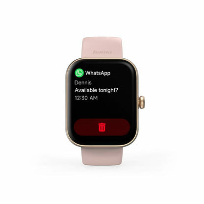 Smartklocka Hama 00178615 FIT WATCH 5000 Rosa Guldrosa 1,65" - finns hos Aktivcamping