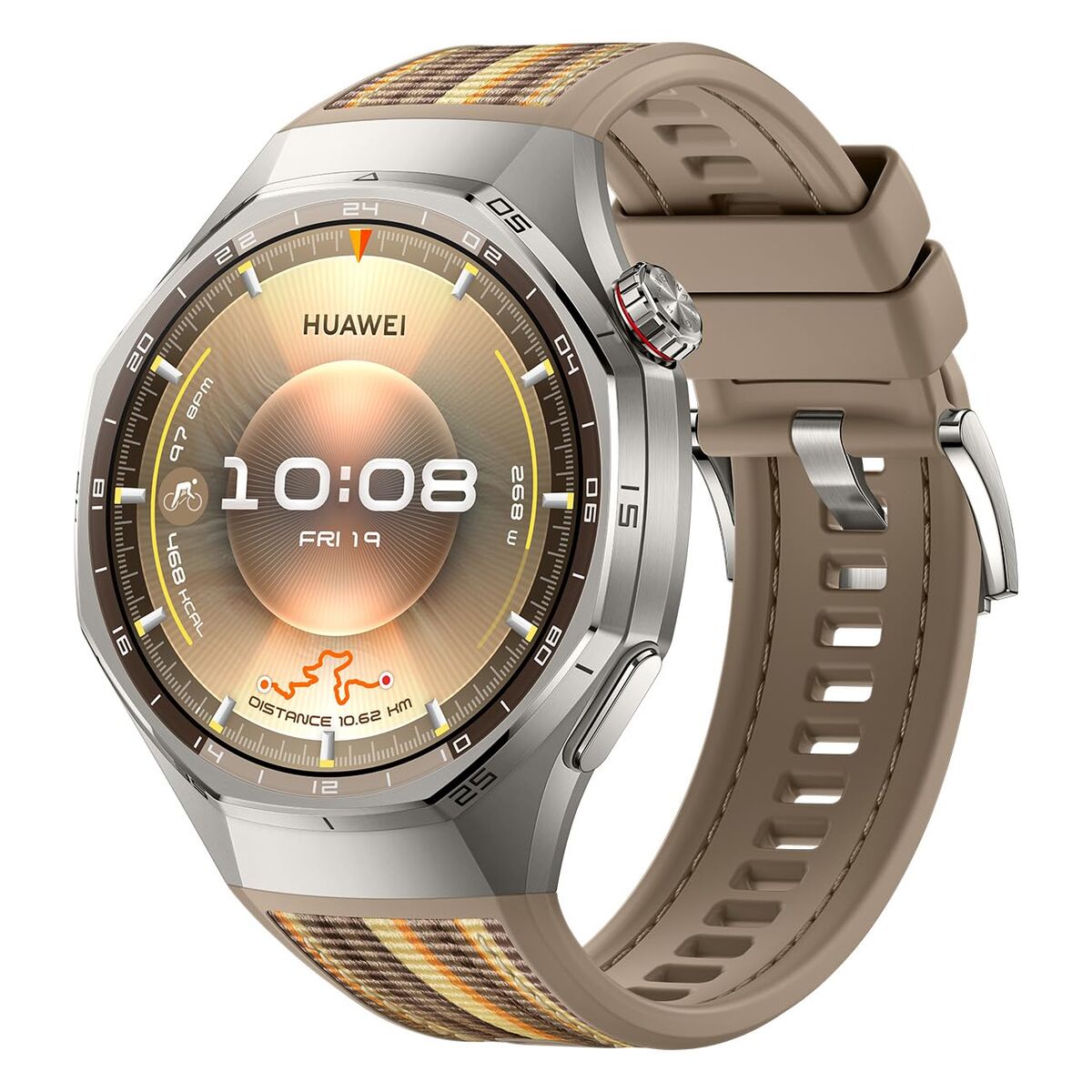 Smartklocka Huawei 55020FTS Brun 1,47" 46 mm finns hos Aktivcamping