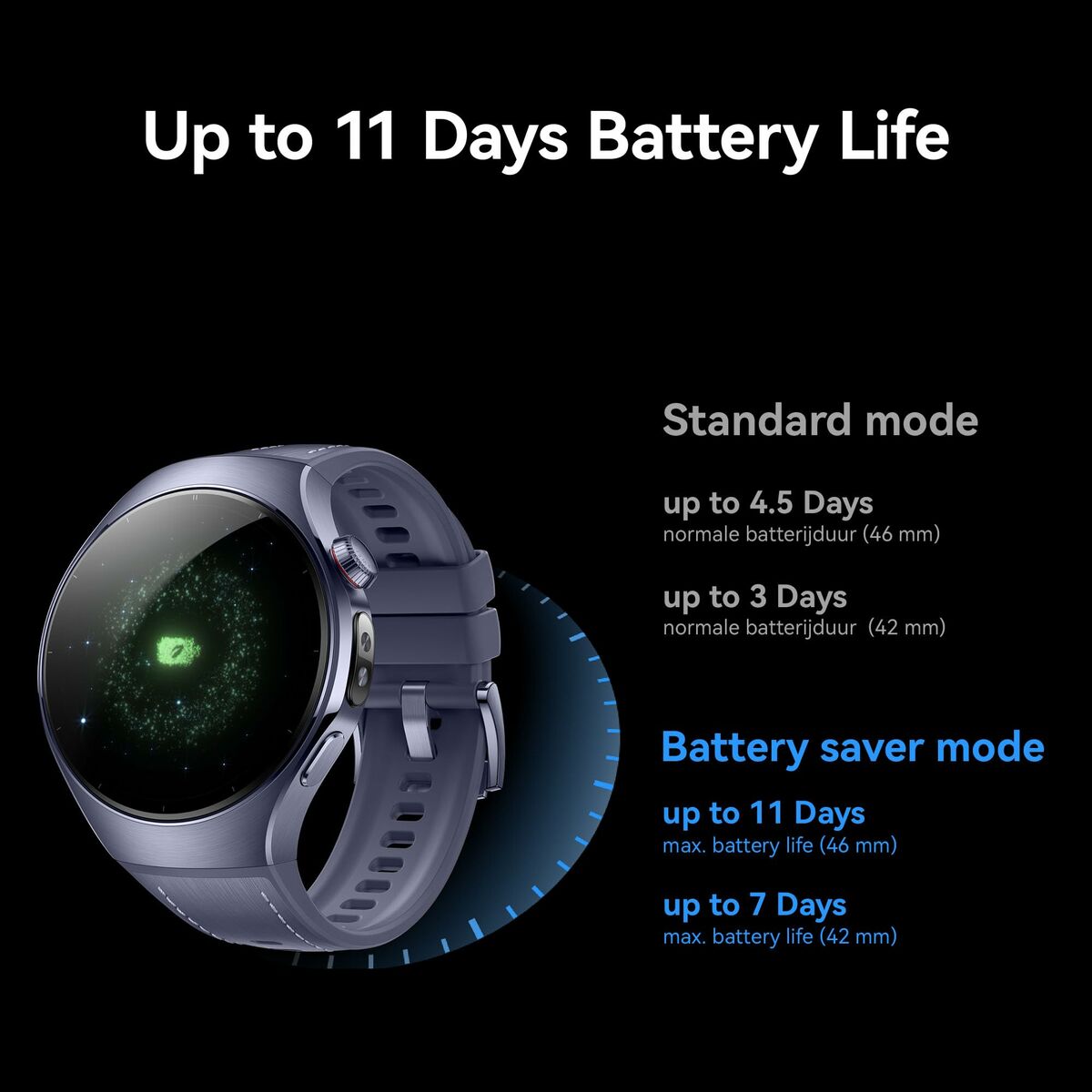 Smartklocka Huawei Watch 5 Grön 1,38" finns hos Aktivcamping