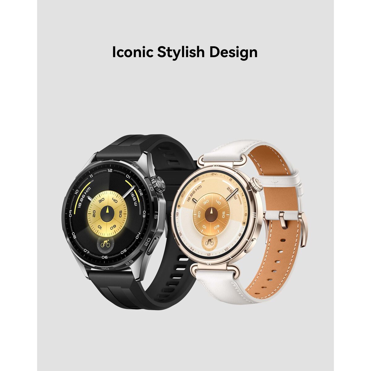 Smartklocka Huawei Watch GT 6 Konsu-B19M Gyllene 1,32" - finns hos Aktivcamping