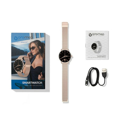 Smartklocka Oromed LADY GOLD NEXT Gyllene Ja 1,09" finns hos Aktivcamping