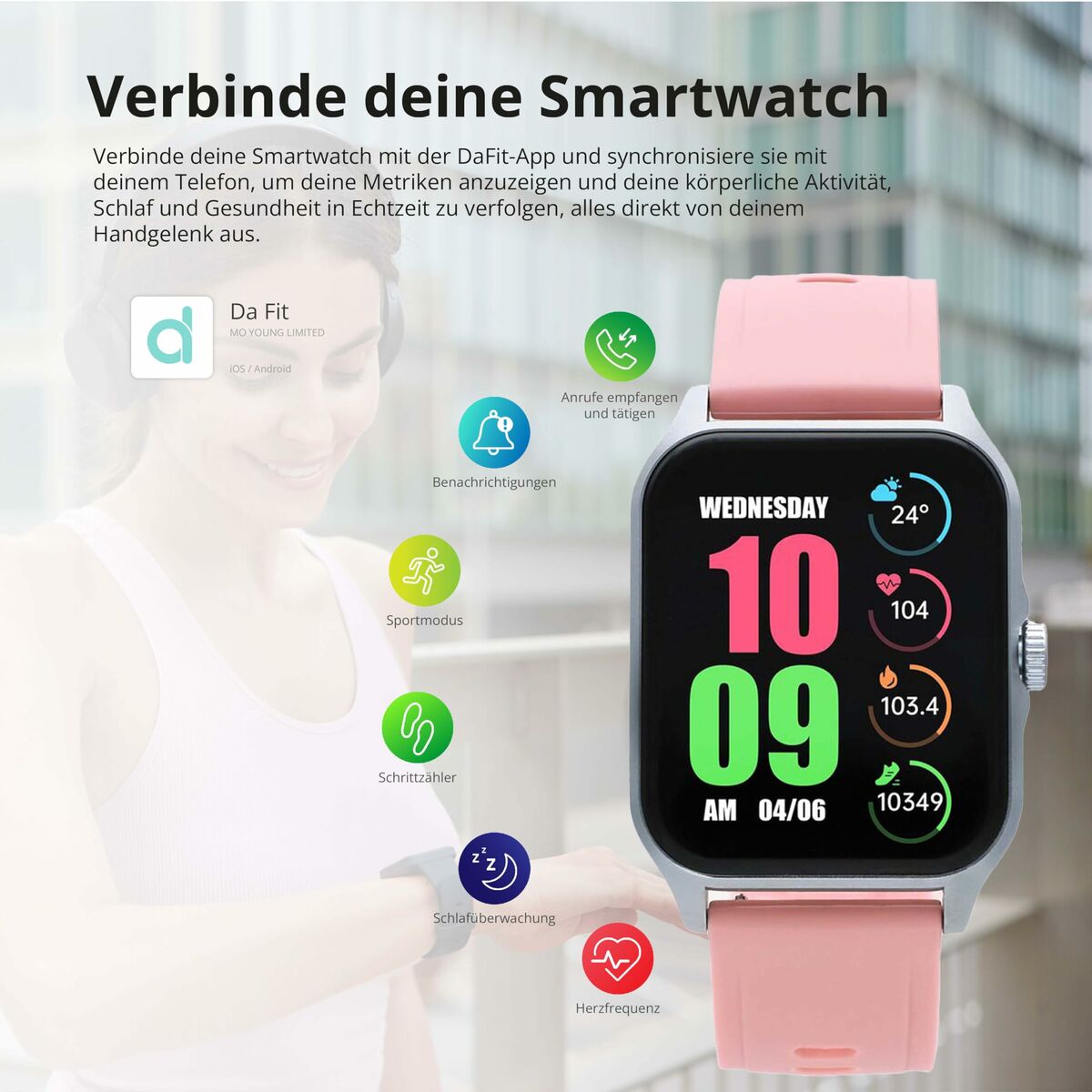 Smartklocka Radiant RAS10402DF finns hos Aktivcamping