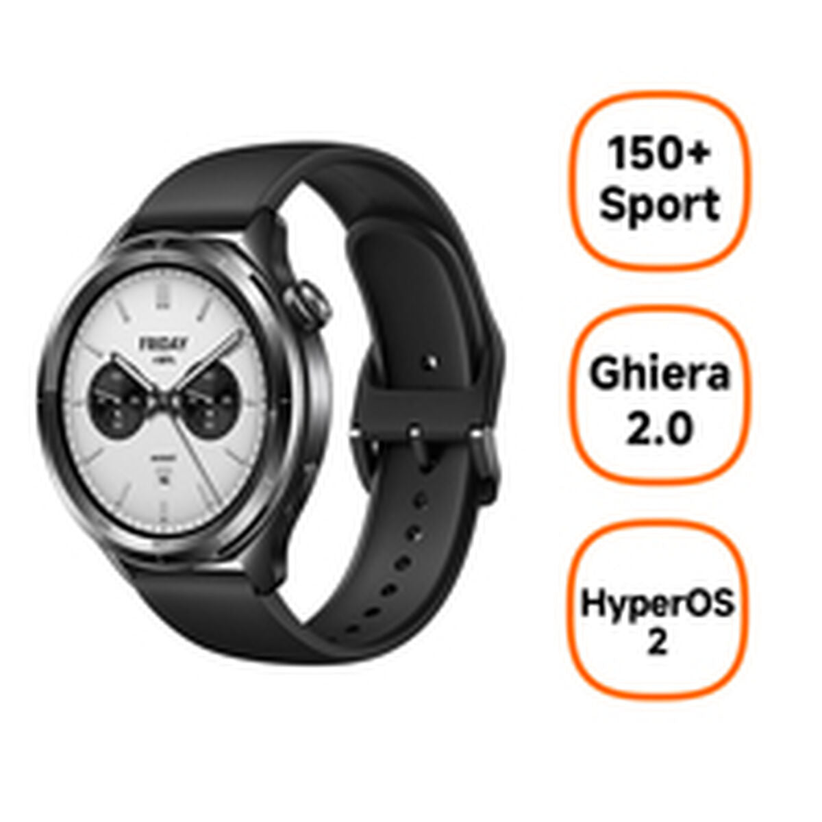 Smartklocka Xiaomi BHR9195GL Svart 1,43" - finns hos Aktivcamping