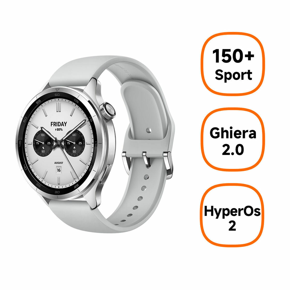 Smartklocka Xiaomi BHR9197GL Silvrig 1,43" finns hos Aktivcamping