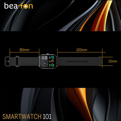 Smartklocka beafon WATCH 101 1,8" Svart Grå - finns hos Aktivcamping