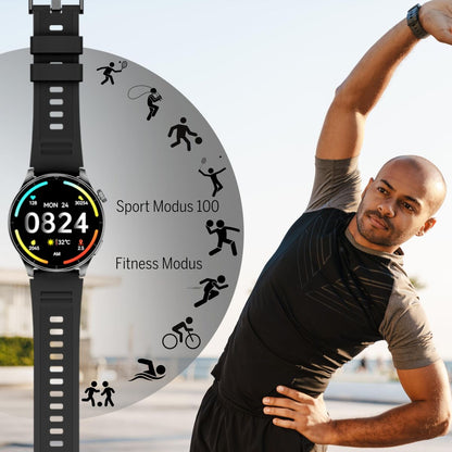 Smartklocka beafon WATCH 301 44 mm 1,45" Svart finns hos Aktivcamping