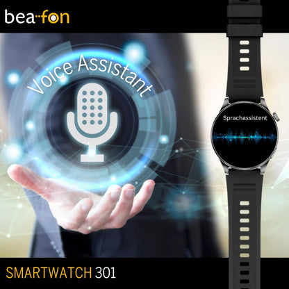Smartklocka beafon WATCH 301 44 mm 1,45" Svart finns hos Aktivcamping