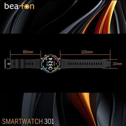 Smartklocka beafon WATCH 301 44 mm 1,45" Svart finns hos Aktivcamping