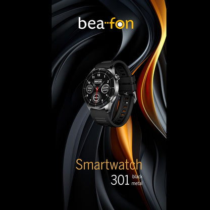 Smartklocka beafon WATCH 301 44 mm 1,45" Svart finns hos Aktivcamping