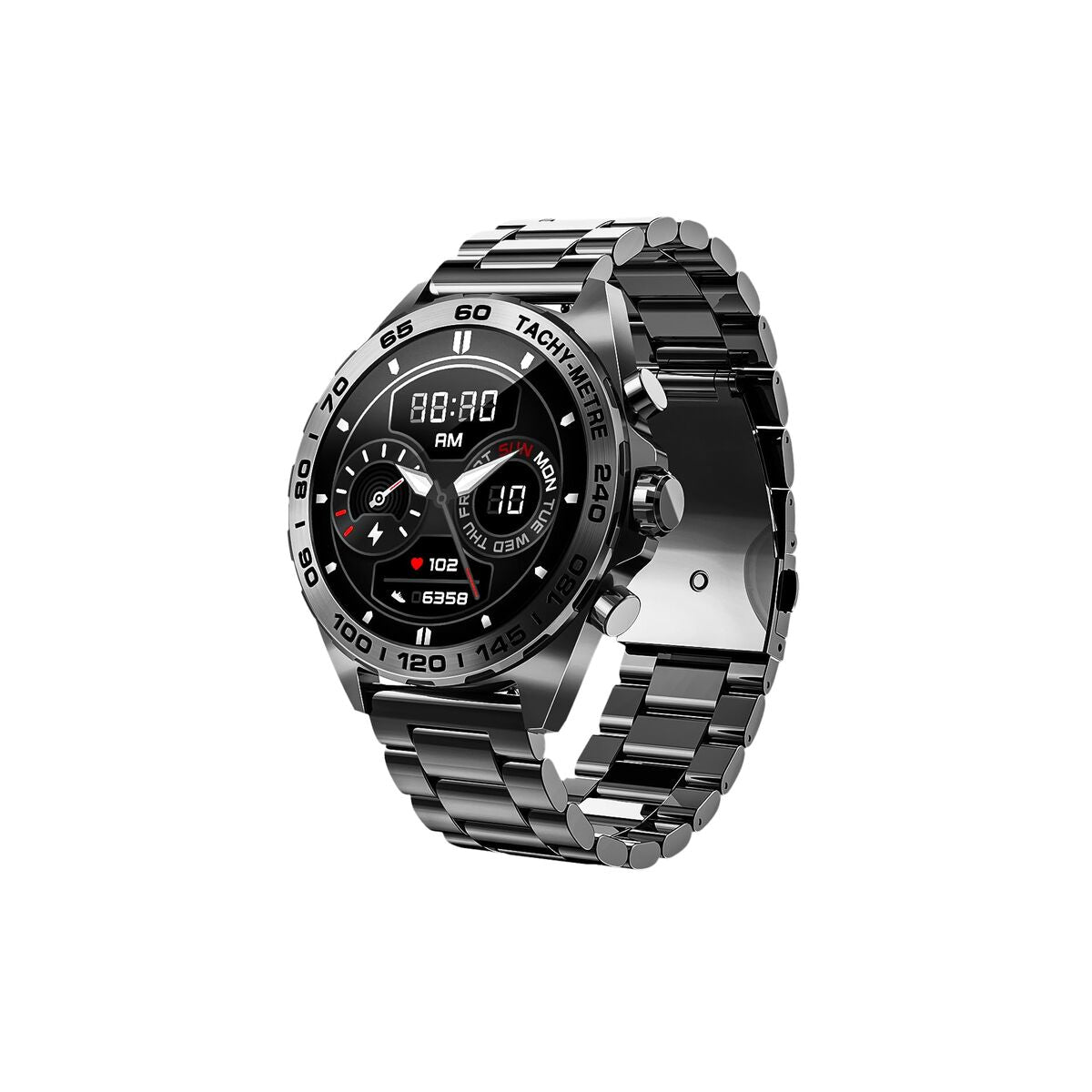 Smartklocka beafon WATCH 501 1,43" Stål Svart matt - finns hos Aktivcamping