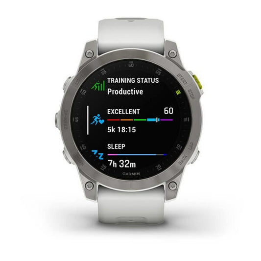 Smartwatch med stegräknare GARMIN 010-02582-21 1,3" Vit Svart Titan Ja finns hos Aktivcamping