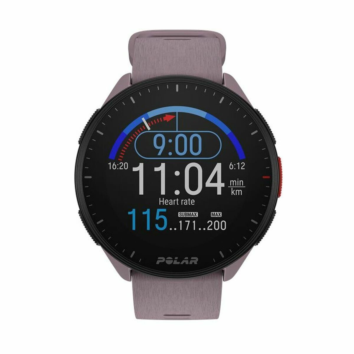 Smartwatch med stegräknare Running Polar Purpur 1,2" finns hos Aktivcamping