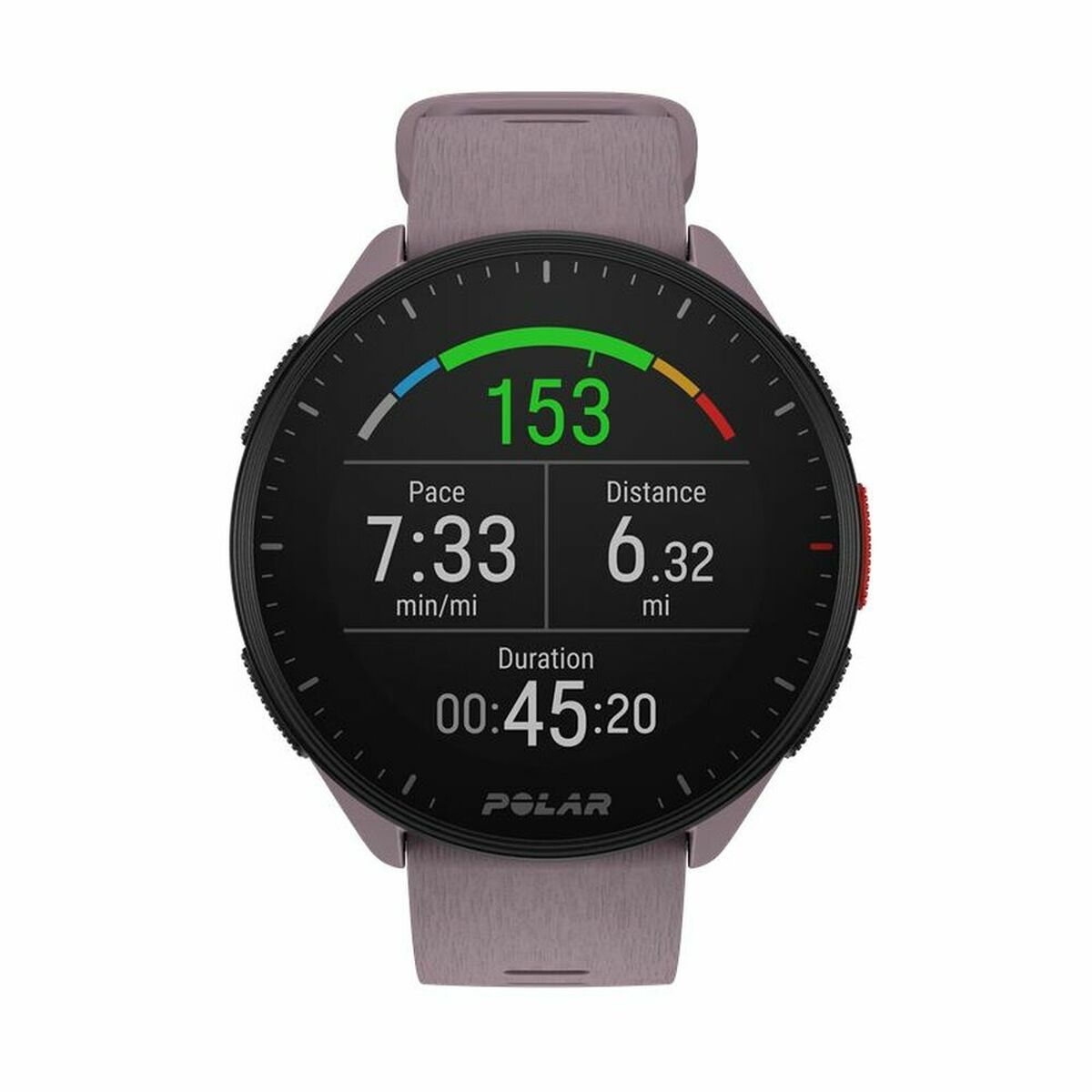 Smartwatch med stegräknare Running Polar Purpur 1,2" finns hos Aktivcamping
