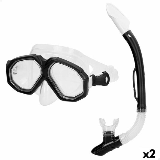 Snorkel och cyklop AquaSport Svart Vuxna (2 antal) finns hos Aktivcamping