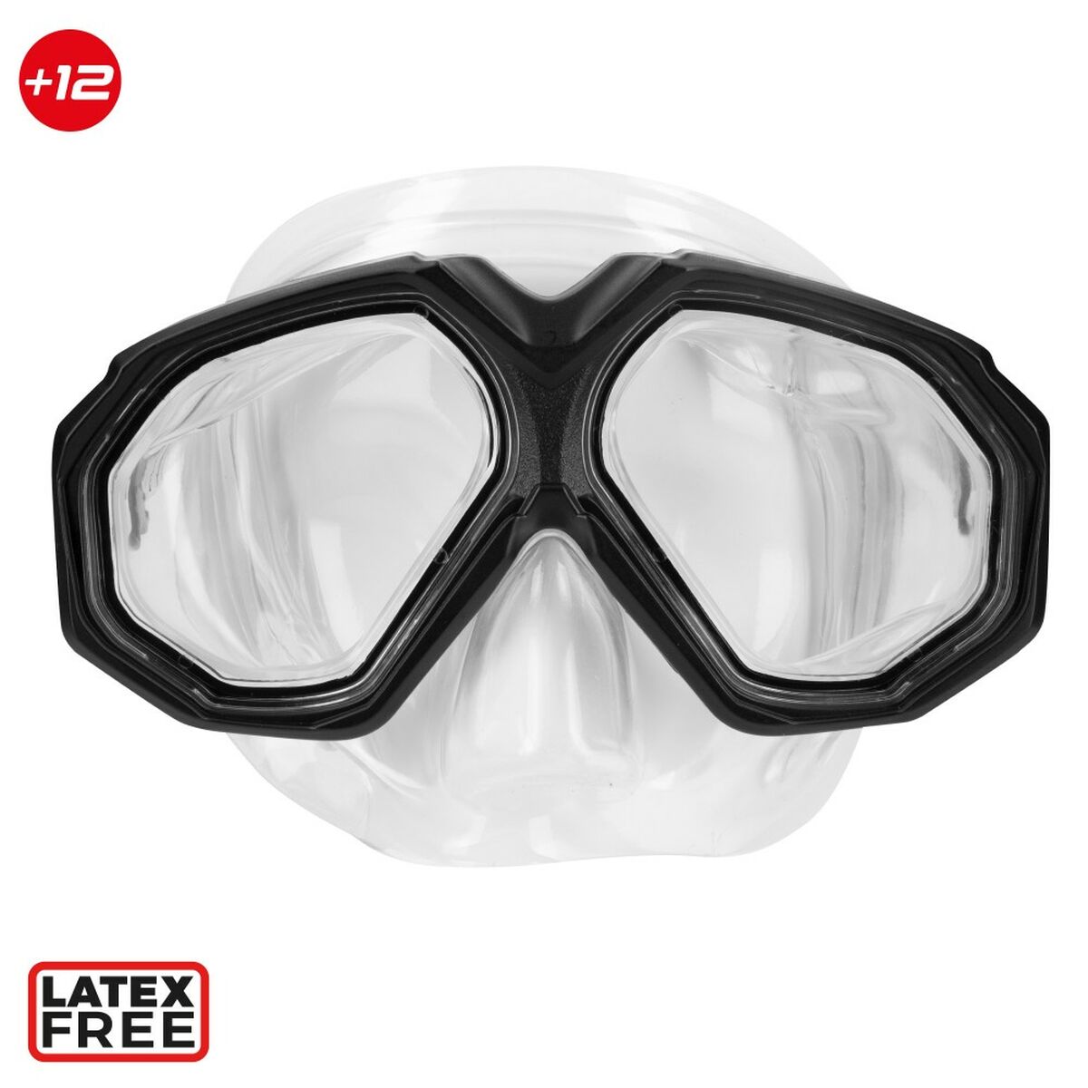 Snorkel och cyklop AquaSport Svart Vuxna (2 antal) finns hos Aktivcamping