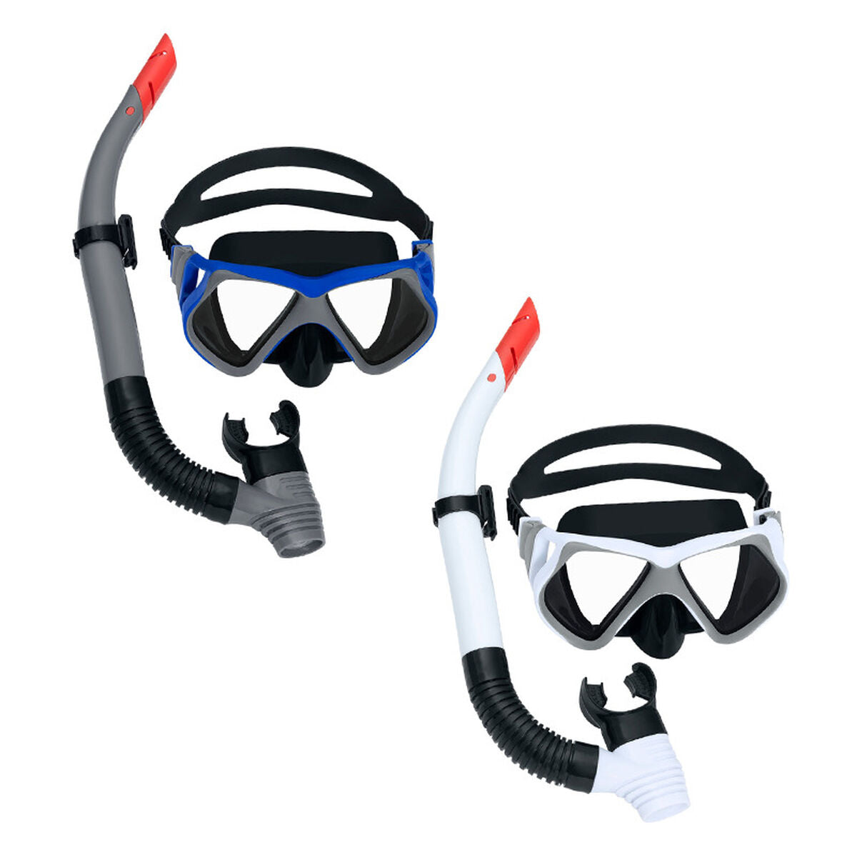 Snorkel och cyklop Bestway Vit Grå Vuxen (1 antal) finns hos Aktivcamping