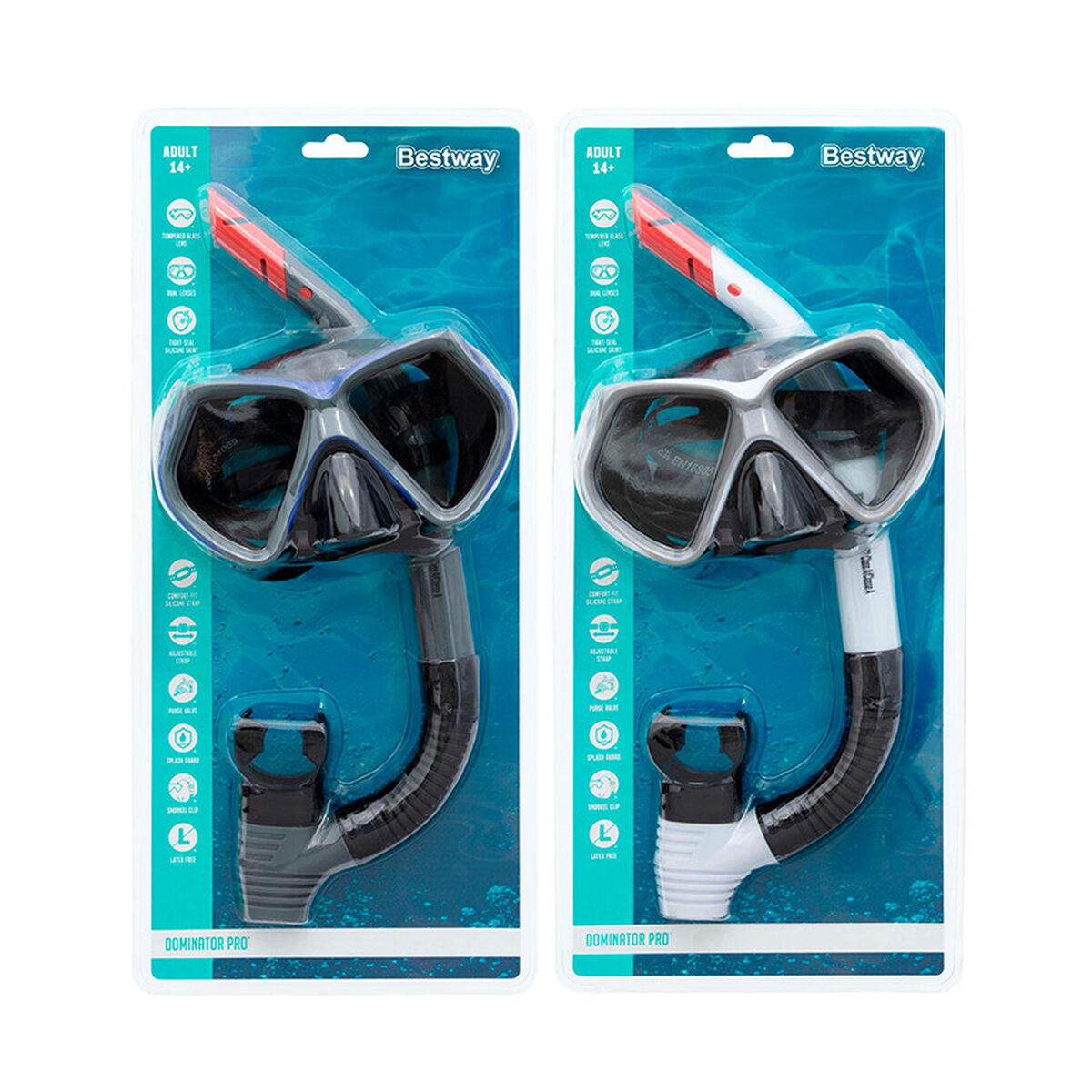 Snorkel och cyklop Bestway Vit Grå Vuxen (1 antal) finns hos Aktivcamping