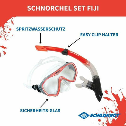 Snorkel och cyklop Schildkröt Röd Grå One size finns hos Aktivcamping